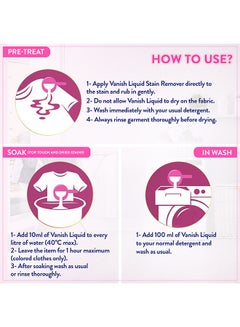 Vanish Laundry Stain Remover Pink Liquid 3Liters  - Image 5