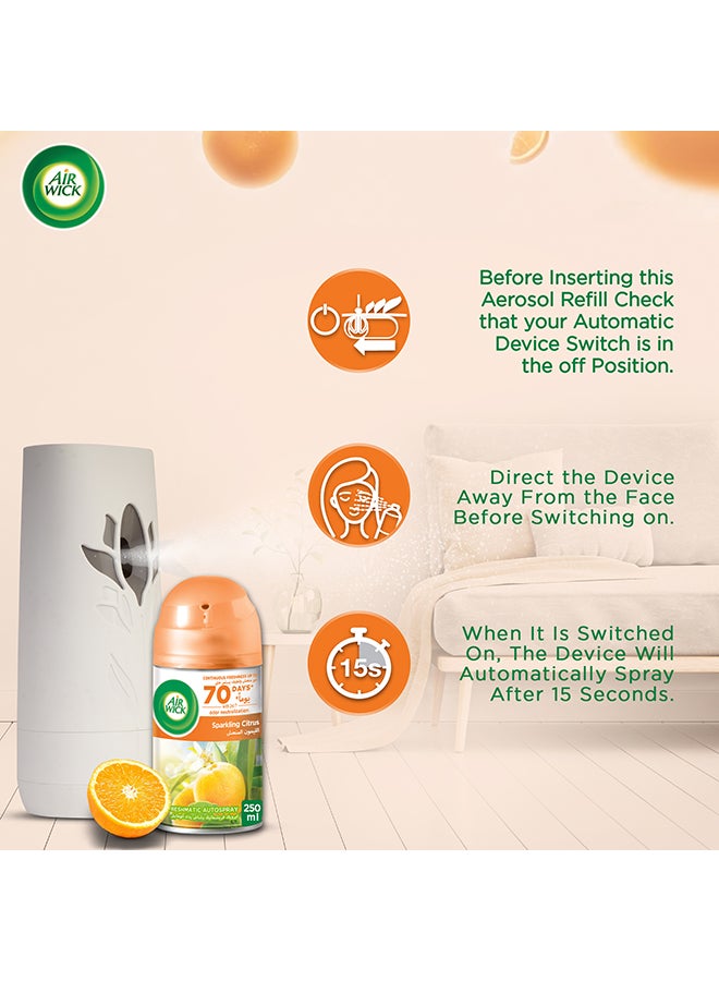 Air Freshener  Freshmatic Auto Spray Kit - Sparkling Citrus 250ml - v1669364436/N12276535A_7