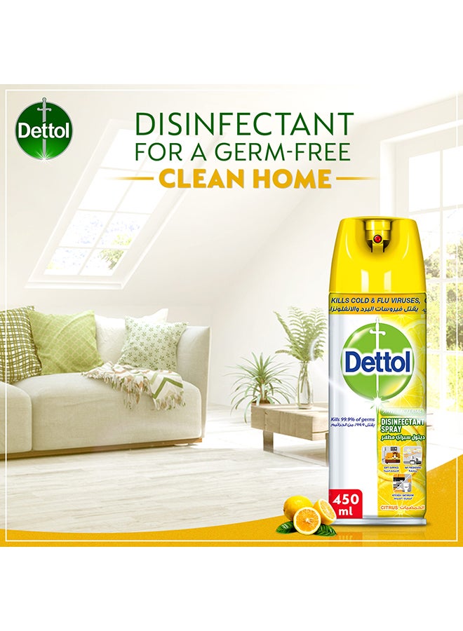 Dettol - Antibacterial All in One Disinfectant Spray, Citrus 450ml - Image 1