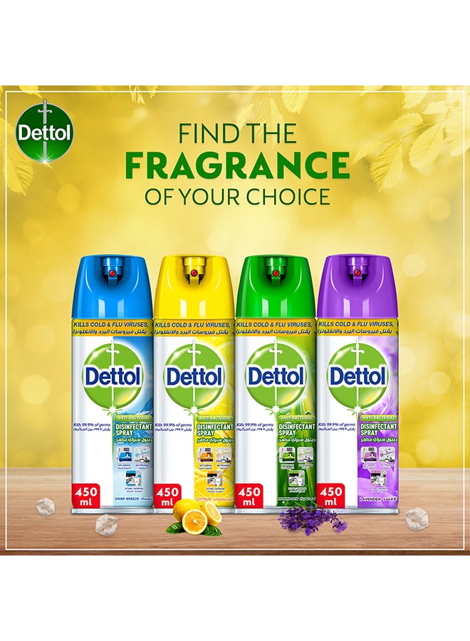 Dettol - Antibacterial All in One Disinfectant Spray, Citrus 450ml - Image 1