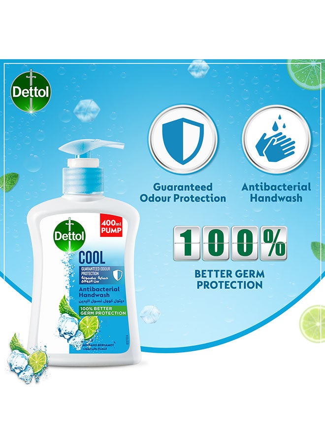 Dettol Cool Antibacterial Hand Wash, 400ml - Image 4
