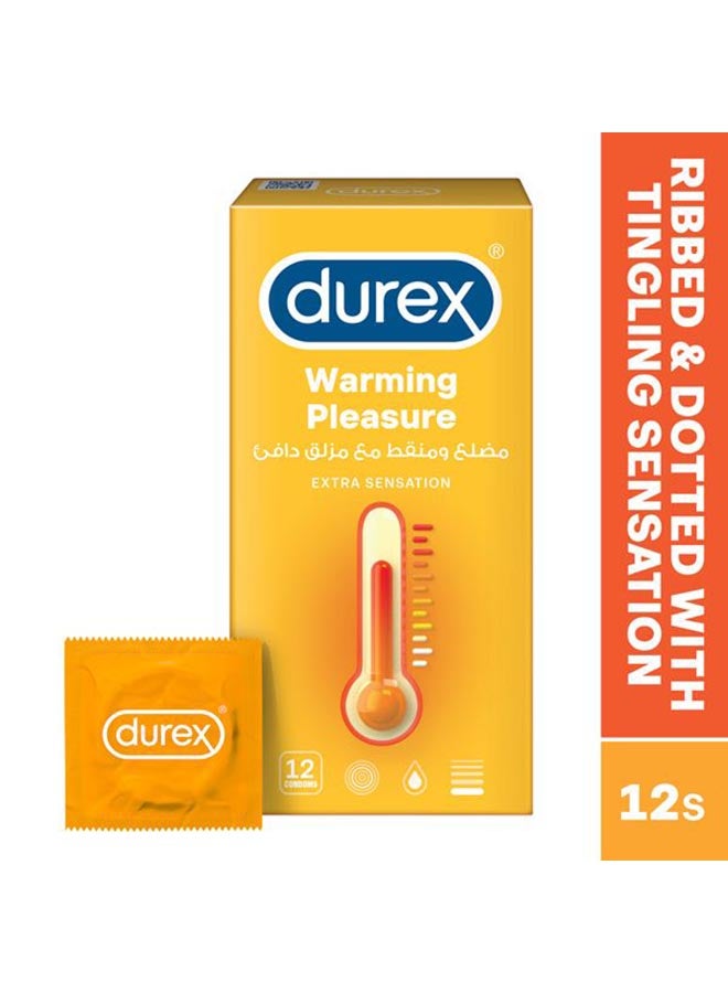 Durex - Warming Pleasure Condoms For Men 12 Pieces - Image 1