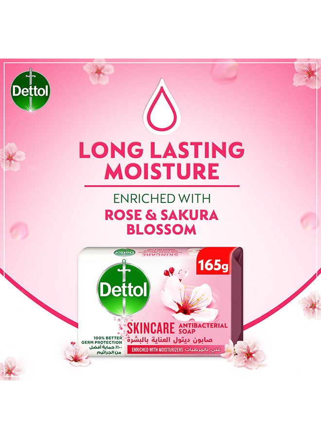 Dettol Skincare Anti Bacterial Bar Soap 165g Pack of 4  - Image 2