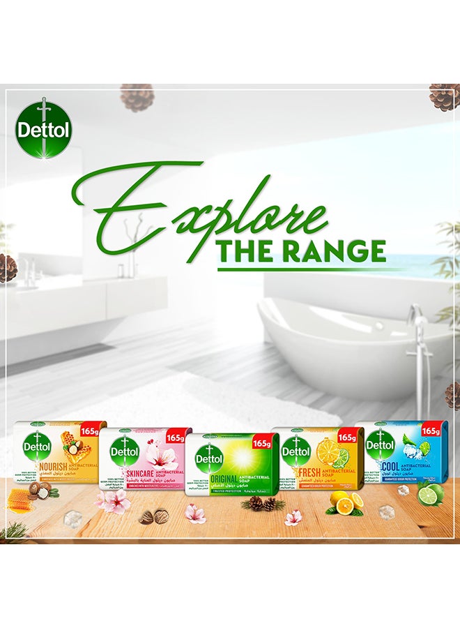 Dettol - Original Anti Bacterial Bar Soap 165g Pack of 4 - Image 1