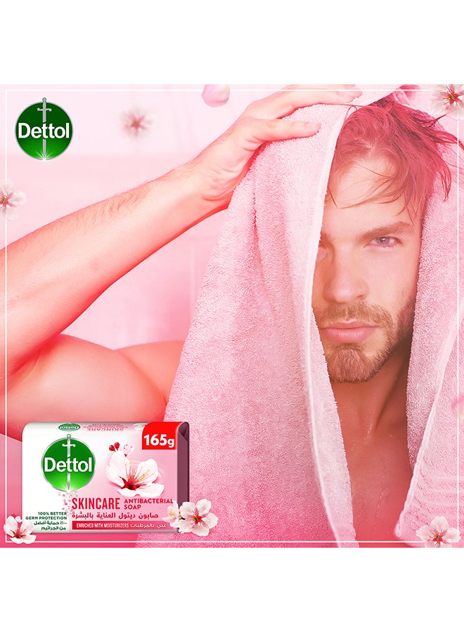 Dettol Skincare Anti Bacterial Bar Soap 165g Pack of 4  - Image 5