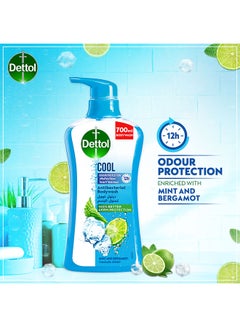 Dettol Instant Cool Antibacterial Body Wash Menthol And Eucalyptus 700ml  - Image 3