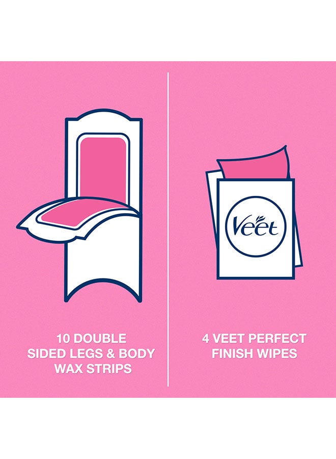 Veet - 20-Piece Hair Removal Cold Wax Strips, Normal, Pack Of 2 - Image 1