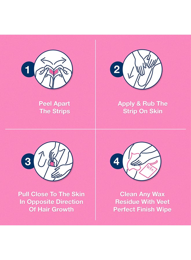 Veet - 20-Piece Hair Removal Cold Wax Strips, Normal, Pack Of 2 - Image 1