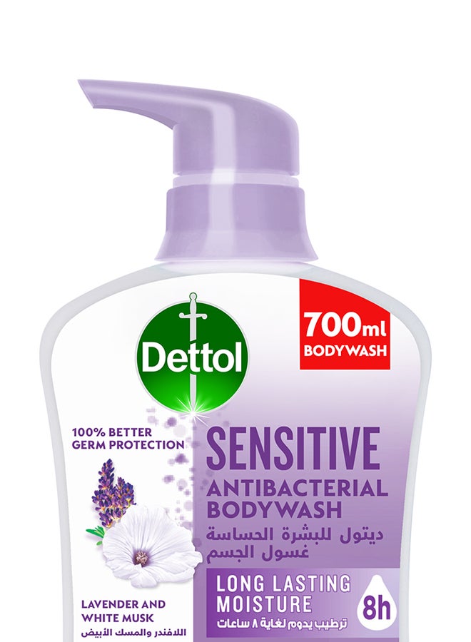 Dettol Sensitive Anti-Bacterial Body Wash 700ml  - Image 2