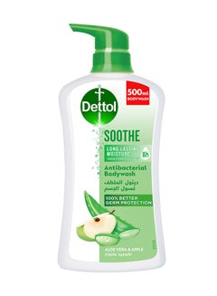 Dettol Soothe Antibacterial Body Wash Aloe Vera With Apple Fragrance 500ml  - Image 1