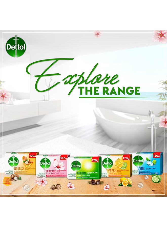 Dettol - Pack Of 4 Skincare Anti-Bacterial Bar Soap 4x 120grams - Image 1