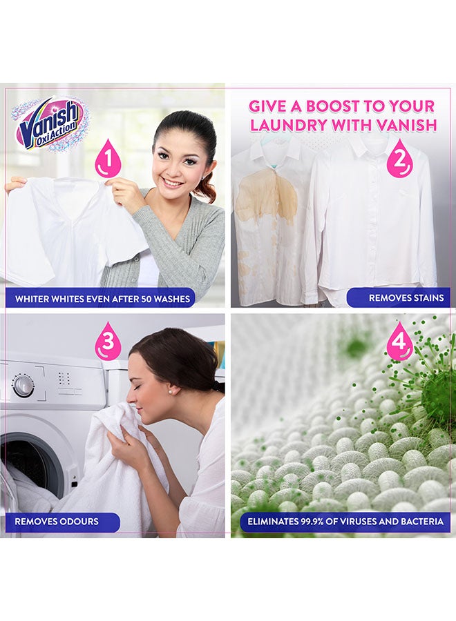 Vanish Oxi Action Fabric Stain Remover White 500+450g Pack of 2  - Image 3