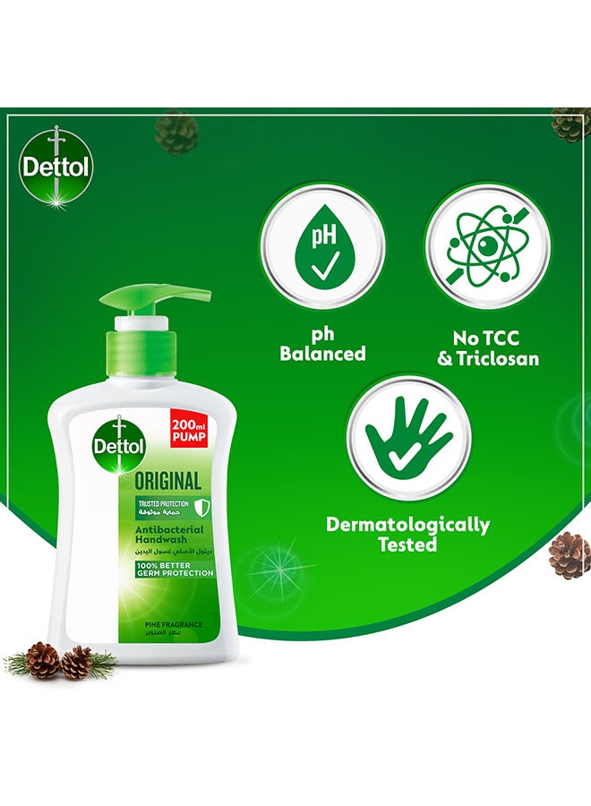 Dettol - Pack Of 3 Original Liquid Hand Wash Refill 400ml+1L - Image 1