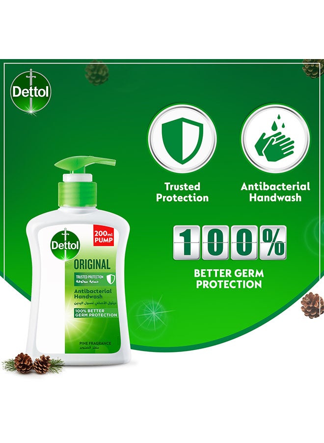 Dettol - Pack Of 3 Original Liquid Hand Wash Refill 400ml+1L - Image 1
