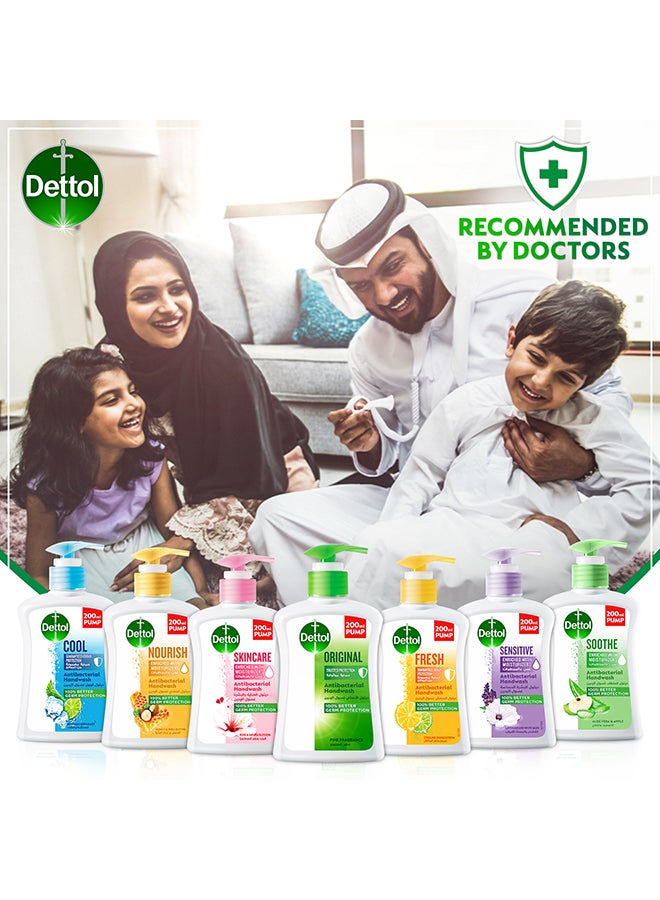 Dettol - Pack Of 3 Original Liquid Hand Wash Refill 400ml+1L - Image 1