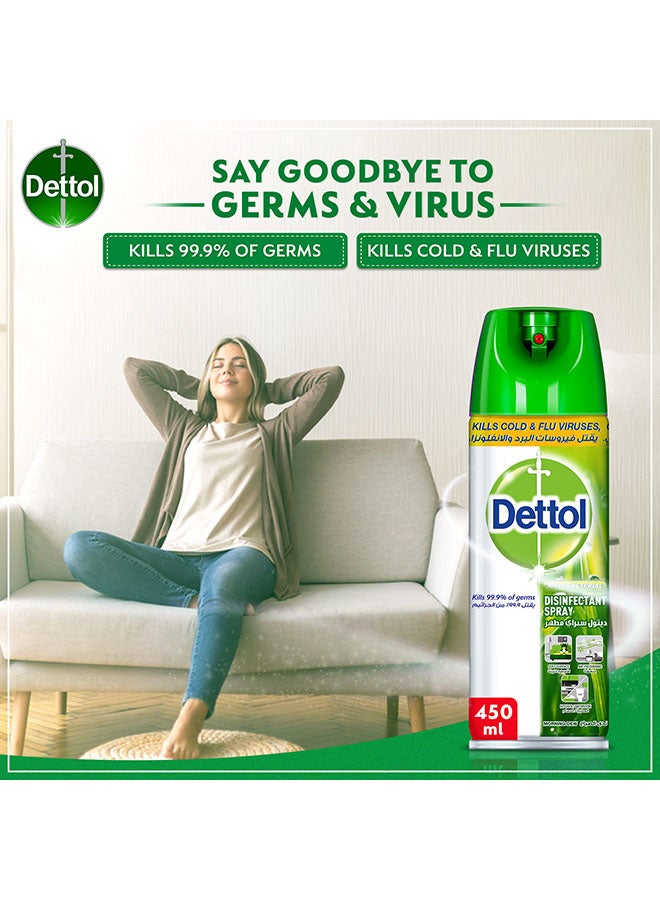 Dettol Morning Dew Disinfectant Spray Multicolour 3x450ml  - Image 3