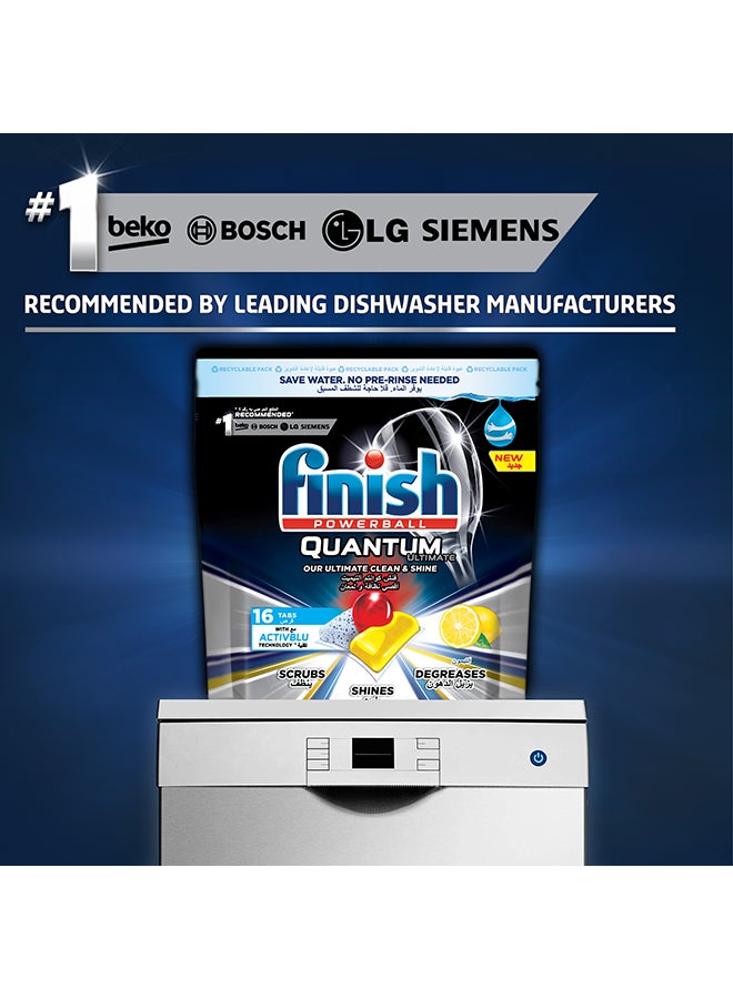 Finish - Powerball Quantum Ultimate 16 Tabs, Pack Of 2 - Image 1