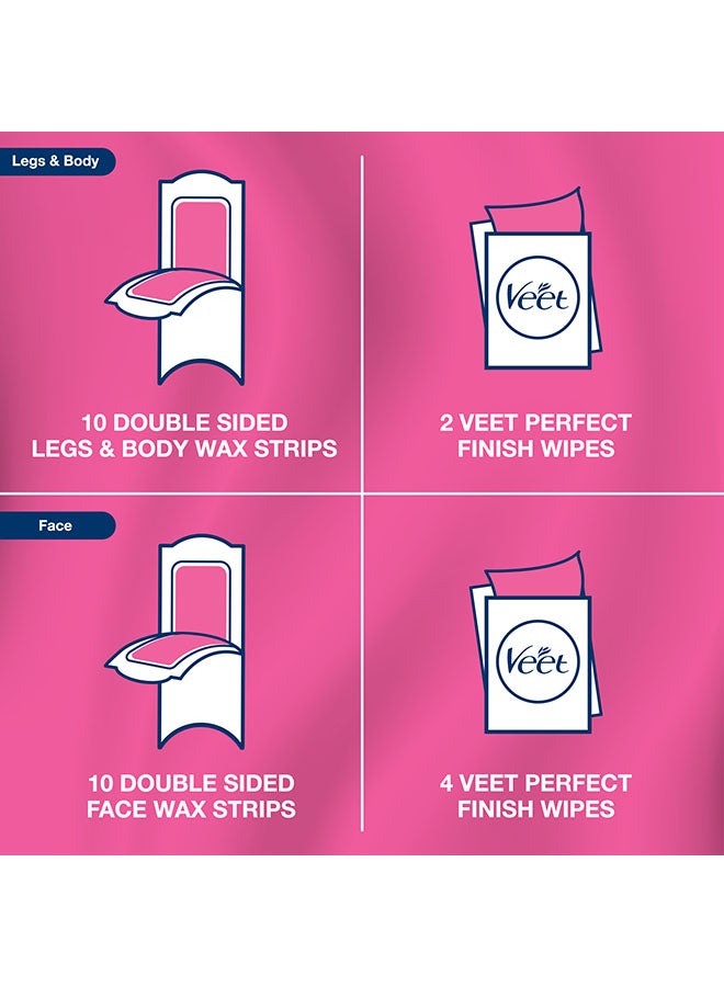 Veet Wax Strips For Sensitive Skin, Pack Of 40  - Image 4