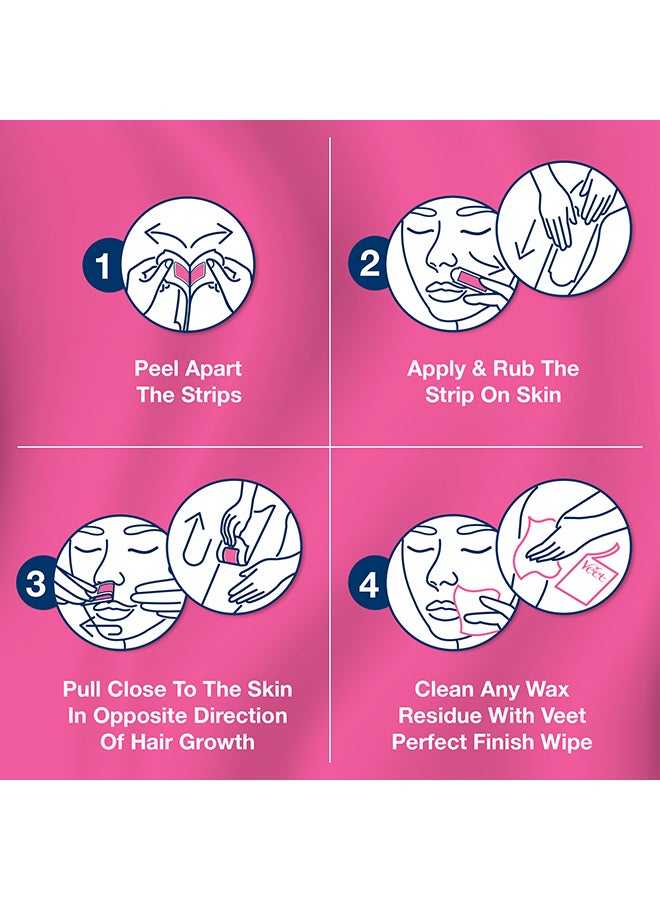 Veet Wax Strips For Sensitive Skin, Pack Of 40  - Image 5