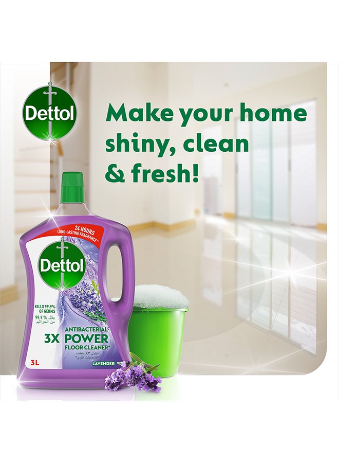Lavender Antibacterial Power Floor Cleaner Pack Of 2 3Liters