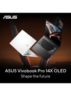 Vivobook Pro 14X M7400QE-OLED0R7W Creator Laptop With 14-Inch Display, Ryzen 7 5800H Processer/16GB RAM/1TB SSD/4GB Nvidia GeForce RTX 3050Ti Graphics Card/Windows 11 Home English/Arabic White - v1669373577/N53367737A_4