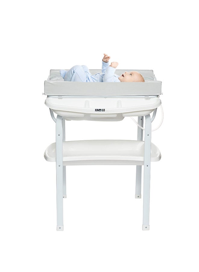 cam Aqua Bath Tub With Stand And Changing Mat - Grey  - Image 3