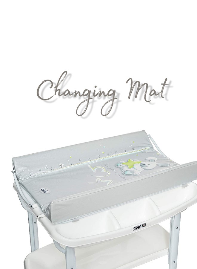 cam - Aqua Bath Tub With Stand And Changing Mat - Grey - Image 1