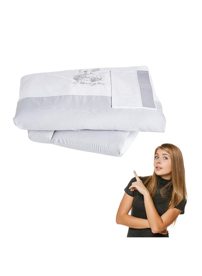cam - Coniglio Collection Duvet Set - Grey/White - Image 1