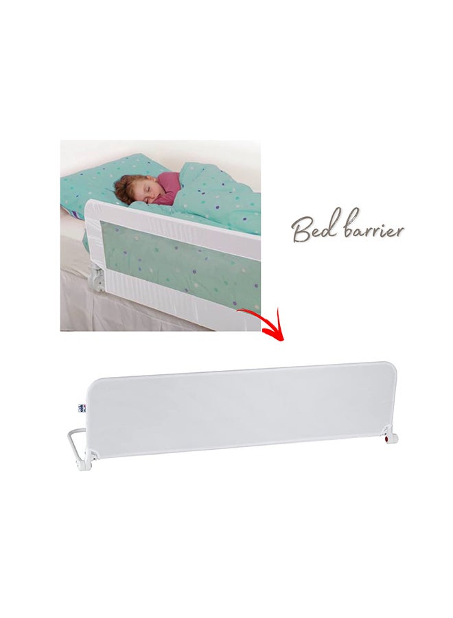 Cam Portable Dolcenanna Baby Barricade, Toddler Bed Railing, Barrier, Crib Fence, Rail Guard, With Safety Side Assist For Children - Bianco - Image 3