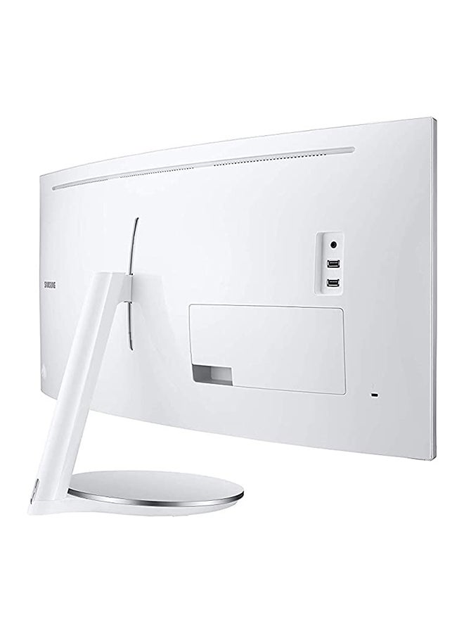 Samsung - 34 inch VA QLED UWQHD Thunderbolt Curved Monitor With 100Hz, AMD FreeSync and DisplayPort HDMI LC34J791WTMXUE Silver - Image 1