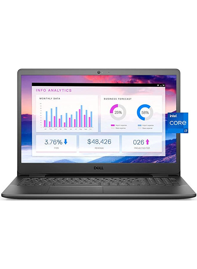 DELL - Vostro 3500 Business And Professional (Upgraded Version) Laptop With 15.6-Inch Full HD Display, 11th Gen Core i7-1165G7 Processor/16GB RAM/1TB HDD + 1TB SSD/2GB Nvidia GeForce MX330 Graphics/Windows 10/International Version English/Arabic Black - Image 1