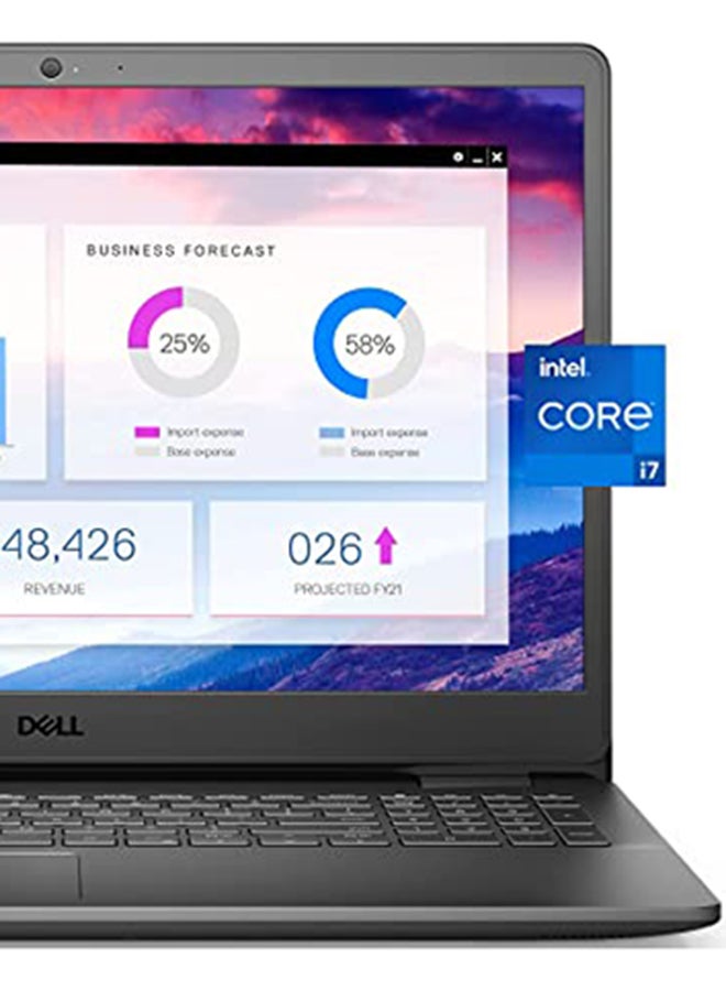 DELL - Vostro 3500 Business And Professional (Upgraded Version) Laptop With 15.6-Inch Full HD Display, 11th Gen Core i7-1165G7 Processor/16GB RAM/1TB HDD + 1TB SSD/2GB Nvidia GeForce MX330 Graphics/Windows 10/International Version English/Arabic Black - Image 1
