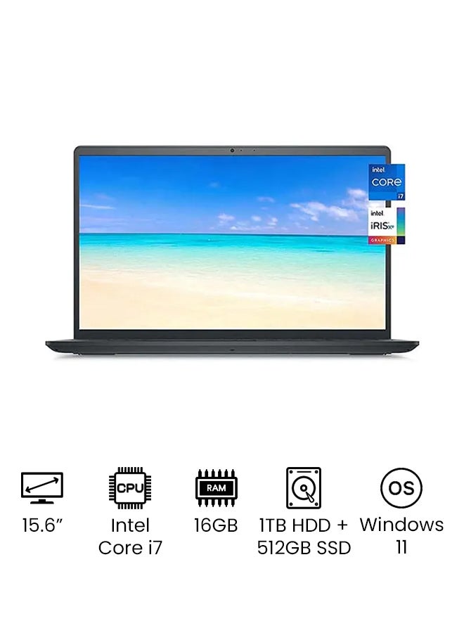 2022 Newest Inspiron 15 3000 Series 3511 (Upgraded Version) Laptop With 15.6-Inch Full HD Touch Screen Display, 11th Gen Core i7-1165G7 Processor/16GB RAM/512GB SSD + 1TB HDD/Intel Xe Graphics/Windows 11/International Version English Black