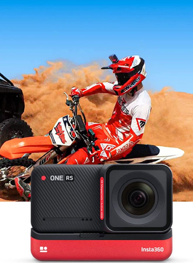 Insta360 - ONE RS Twin Edition – Waterproof 4K 60fps Action Camera & 5.7K 360 Camera With Interchangeable Lenses, Stabilization, 48MP Photo, Active HDR, AI Editing - Image 1