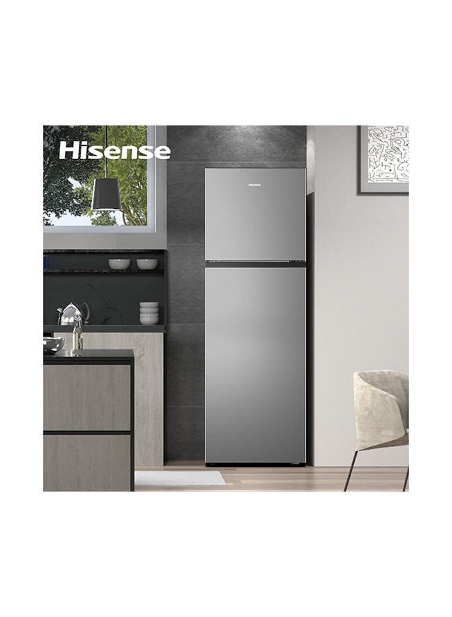 Hisense - 328L Gross/ 250L Net Capacity Top Mount Double Door ReferigeratorNo Frost, LED Interior Light, Deodorizing Filter, Multi Air Flow, 90°Door Design 120 W RT328N4DGN Grey - Image 1