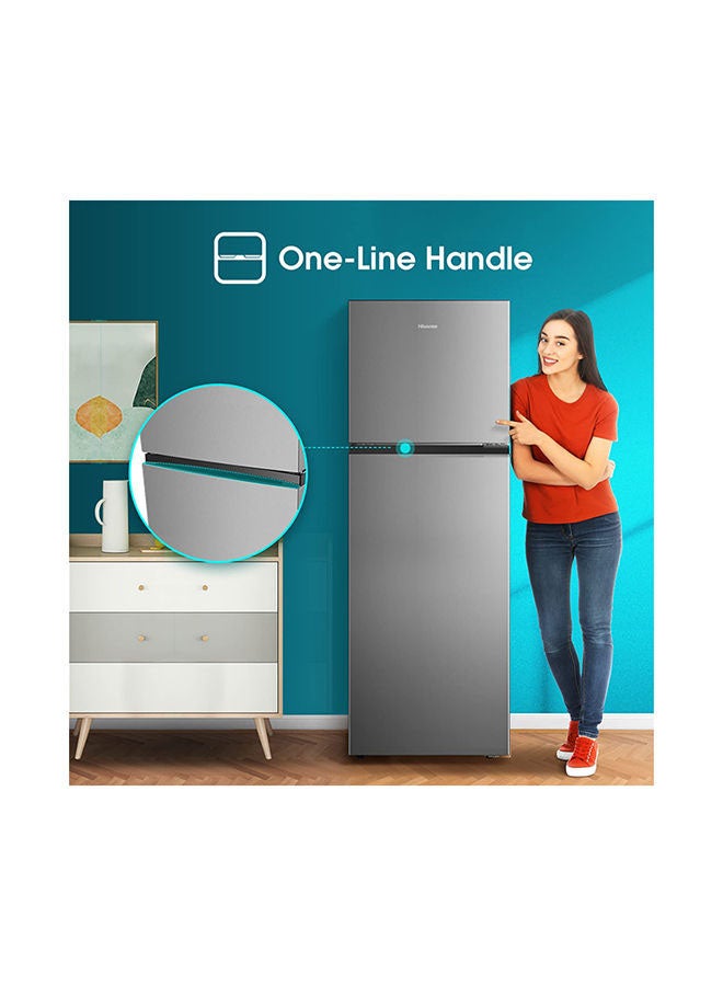 Hisense - 328L Gross/ 250L Net Capacity Top Mount Double Door ReferigeratorNo Frost, LED Interior Light, Deodorizing Filter, Multi Air Flow, 90°Door Design 120 W RT328N4DGN Grey - Image 1