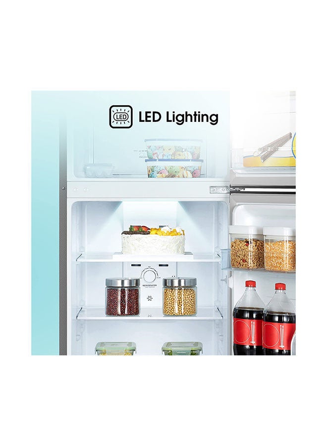 Hisense - 328L Gross/ 250L Net Capacity Top Mount Double Door ReferigeratorNo Frost, LED Interior Light, Deodorizing Filter, Multi Air Flow, 90°Door Design 120 W RT328N4DGN Grey - Image 1