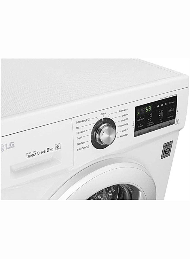 LG - Fully Automatic Front Loading Washing Machine 7kg 7 kg 110 W FH2J3QDNP0 White - Image 1