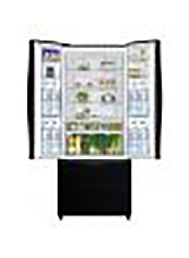 French Bottom Freezer Refrigerator Glass 474.5 kW RWB600PUK9GBK Black