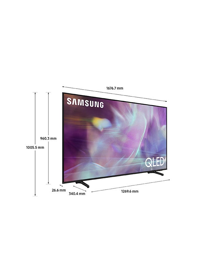 سامسونج تلفزيون ذكي مقاس 85 بوصة (إصدار 2021) طراز QA85Q60ABUXZN، إصدار الإمارات العربية المتحدة Q60A QLED 4K فضي - Image 3