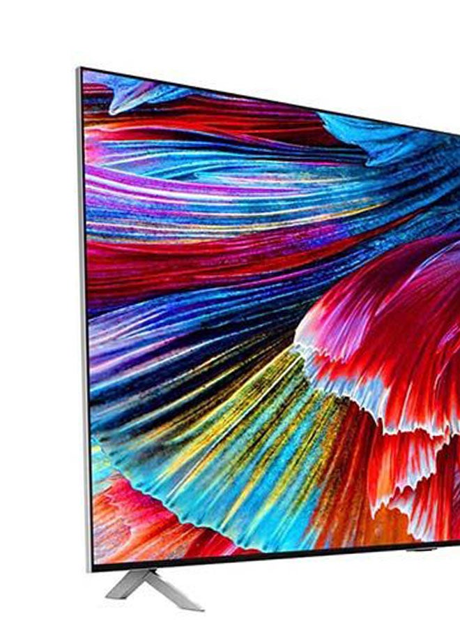 إل جي - تلفزيون QNED مقاس 86 بوصة سلسلة QNED99، تصميم شاشة سينما 8K HDR ويبوس سمارت ثين كيو ال اي دي صغير 86QNED99VPA-AMA أسود - Image 1