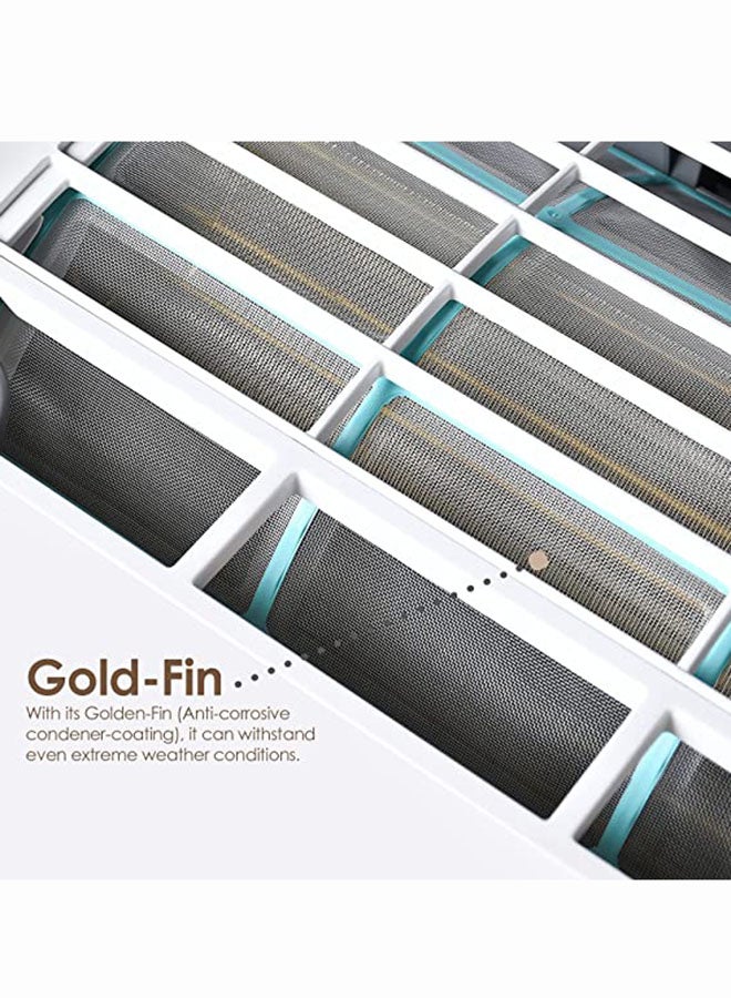 1.5 Ton Split Air Conditioner, 18000 BTU, Rotary Compressor, Auto Restart, Gold Fin, 4-Way Swing - 115.5 x 41.5 x 31.5 Cm 2998 W SGS195NE White