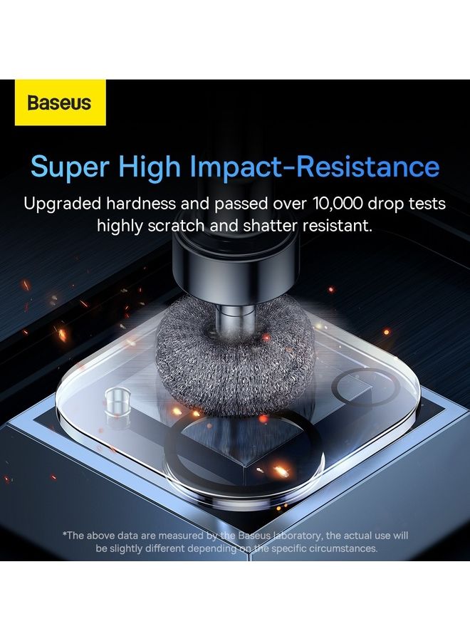 بيسوس حامي كاميرا زجاج مقوى  مانع للبصمه ايفون 14 و 14 بلس - شفاف شفاف - Image 5