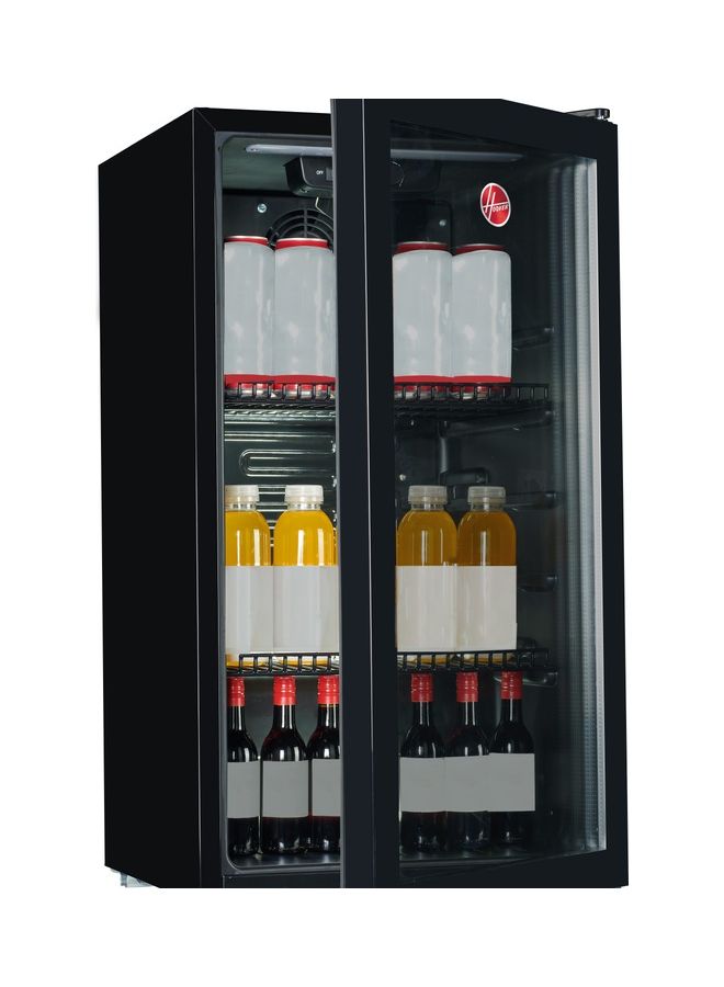 HOOVER 117L Single Door Beverage Cooler, Freestanding Fridge,3 Wired Shelves, Single Temperature Zone 5-18°C, With Led Light, Soda & Soft Drinks,1 Year Warranty, Black - HBC-K117B HBC-K117B Black - Image 3