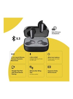 realme Buds Air 3s True Wireless Earbuds Bass Black  - Image 3