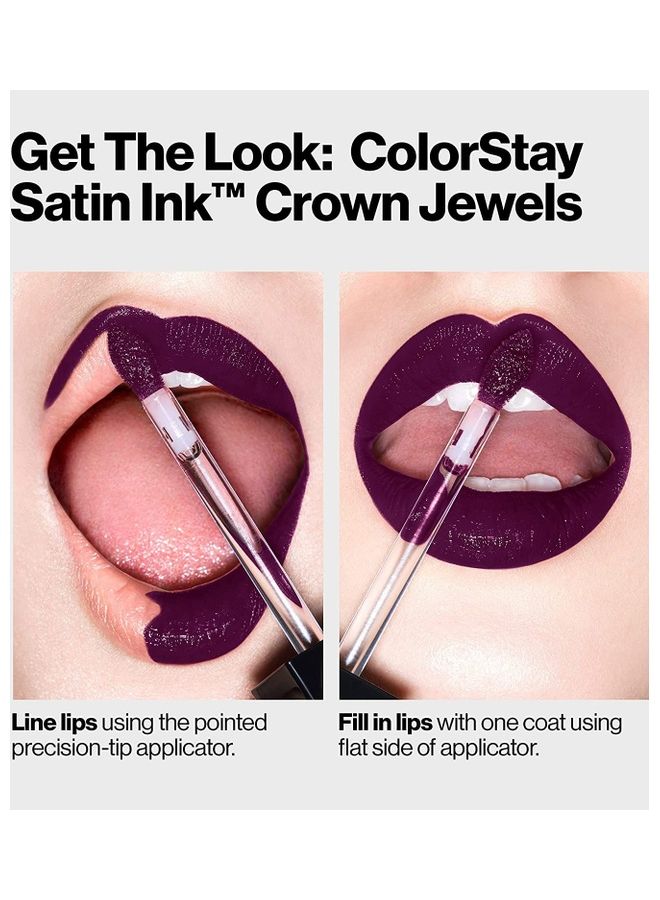 Revlon ColorStay Satin Ink Liquid Lipstick 36 Royal Amethyst  - Image 4