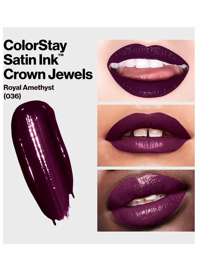 Revlon ColorStay Satin Ink Liquid Lipstick 36 Royal Amethyst  - Image 5