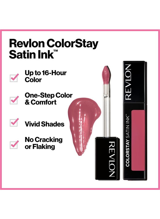 Revlon ColorStay Satin Ink Liquid Lipstick 010 Your Majesty  - Image 3