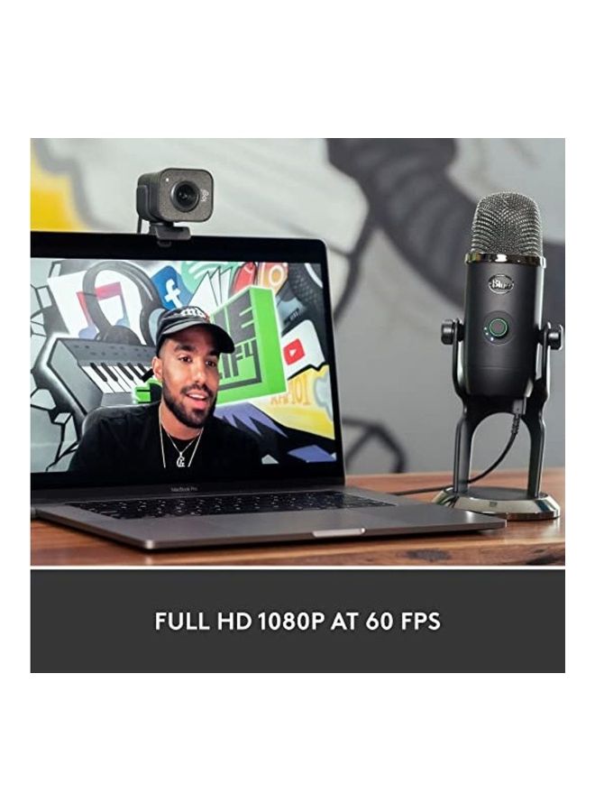 Logitech - Creators Streamcam Premium Webcam For Streaming And Video Content Creation Full Hd 1080P 60 Fps Premium Glass Lens Smart Autofocus Usb Connection For Pc Mac Graphite - Image 1