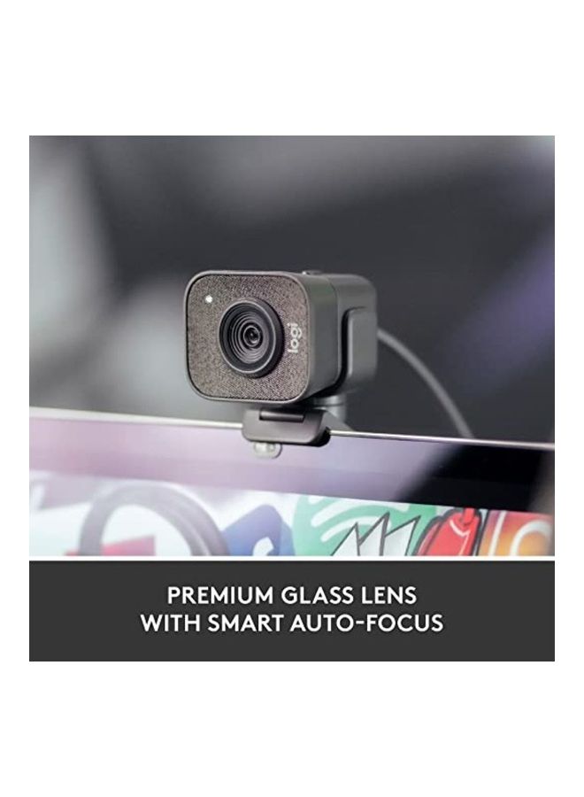 Logitech - Creators Streamcam Premium Webcam For Streaming And Video Content Creation Full Hd 1080P 60 Fps Premium Glass Lens Smart Autofocus Usb Connection For Pc Mac Graphite - Image 1